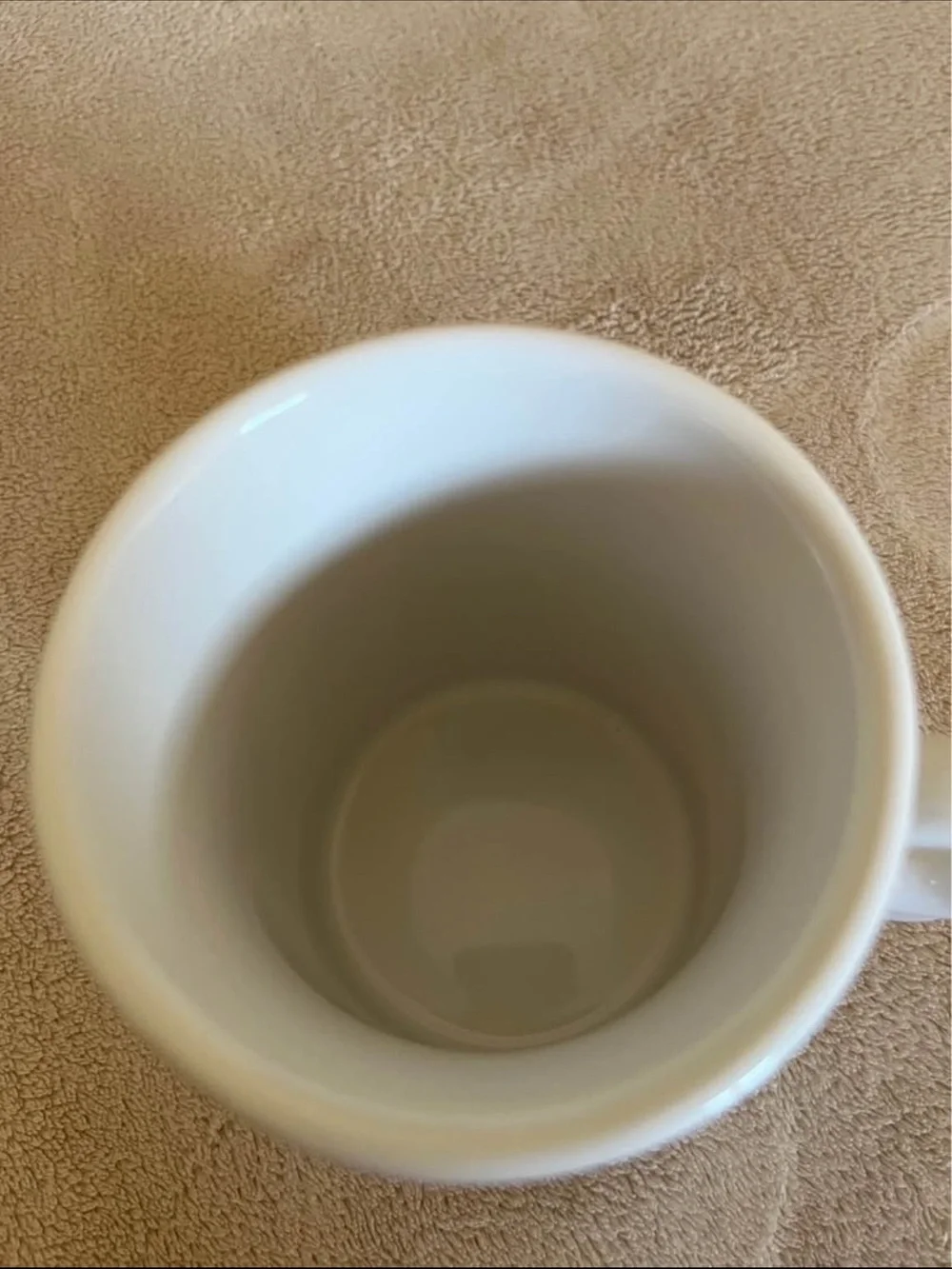 2012 Williams Sonoma White Mug with Gold M Monogram